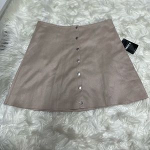 NWT Forever 21 taupe mini skirt